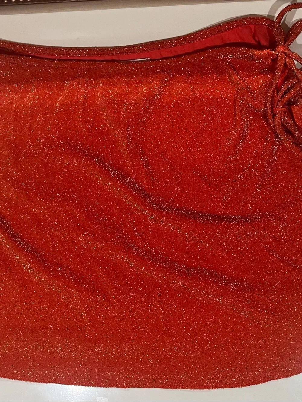 aerie Sparkle Red One-Piece Swimsuit & coverup